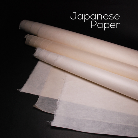 Japanese kozo conservation tissue in three tones