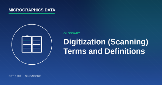 Digitization scanning terms and definitions glossary